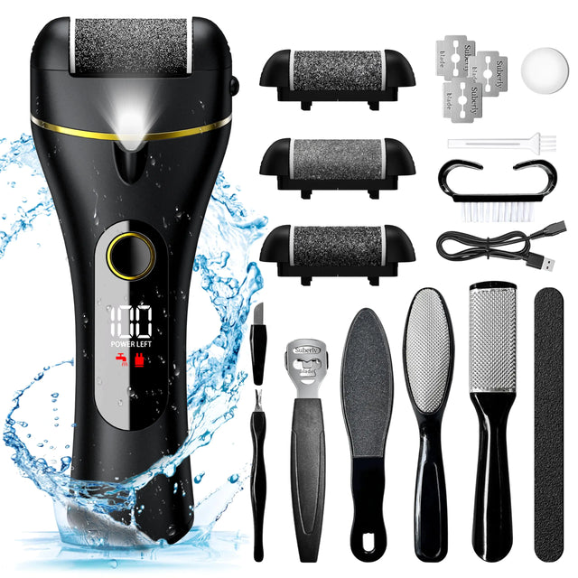 Electric Foot Callus Remover 16 in 1 Rechargeable Pedicure Kit