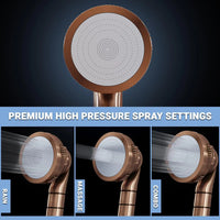 Filtered Shower Head with Handheld Hose Hard Water Softener