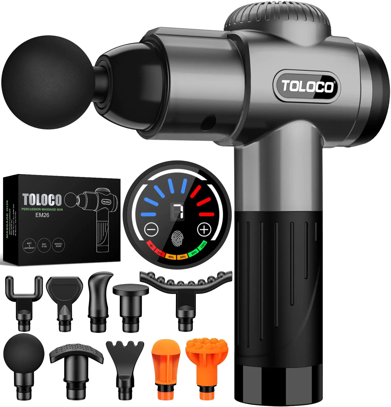 TOLOCO Massage Gun Deep Tissue Back Massager
