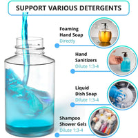 Automatic Touchless Foaming Soap Dispenser 12oz Battery Operated Touch Free