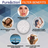 Luxury Filtered Shower Head with Handheld Hose Hard Water Softener